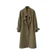 Buckle Pockets Solid Color Split-Back Tied Waist Long Sleeves Loose Lapel Trench Coats Buckle Pockets Solid Color Split-Back Tied Waist Long Sleeves Loose Lapel Trench Coats