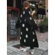 Loose Polka-dot Printed Long Cover-up Loose Polka-dot Printed Long Cover-up
