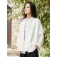 National Button Retro Linen Cover-up National Button Retro Linen Cover-up