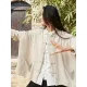 National Button Retro Linen Cover-up National Button Retro Linen Cover-up