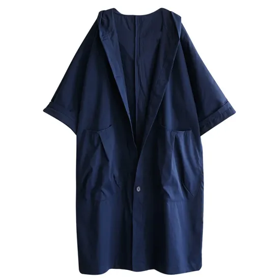 Original Solid Hooded Trench Coats Original Solid Hooded Trench Coats