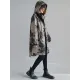 Artistic Retro Loose Floral Printed Hooded Long Sleeves Outwear Artistic Retro Loose Floral Printed Hooded Long Sleeves Outwear