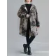 Artistic Retro Loose Floral Printed Hooded Long Sleeves Outwear Artistic Retro Loose Floral Printed Hooded Long Sleeves Outwear