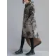 Artistic Retro Loose Floral Printed Hooded Long Sleeves Outwear Artistic Retro Loose Floral Printed Hooded Long Sleeves Outwear