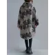 Artistic Retro Loose Floral Printed Hooded Long Sleeves Outwear Artistic Retro Loose Floral Printed Hooded Long Sleeves Outwear