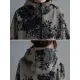 Artistic Retro Loose Floral Printed Hooded Long Sleeves Outwear Artistic Retro Loose Floral Printed Hooded Long Sleeves Outwear