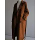 Urban Loose Solid Color Belted Woolen Coat Urban Loose Solid Color Belted Woolen Coat