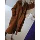 Urban Loose Solid Color Belted Woolen Coat Urban Loose Solid Color Belted Woolen Coat