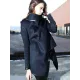 Original Asymmetric Split-Joint High-Neck Woolen Coat