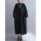 Loose Hooded Trench Long Coat Loose Hooded Trench Long Coat