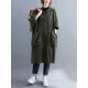 Loose Hooded Trench Long Coat Loose Hooded Trench Long Coat