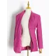 Original Long Sleeves Loose Solid Color Deep V-Neck Outerwear Blazer Original Long Sleeves Loose Solid Color Deep V-Neck Outerwear Blazer