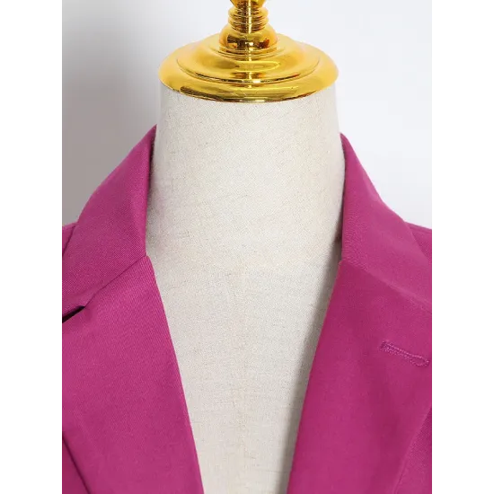 Original Long Sleeves Loose Solid Color Deep V-Neck Outerwear Blazer Original Long Sleeves Loose Solid Color Deep V-Neck Outerwear Blazer