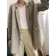 Loose Solid Color Casual Blazer Outwear Loose Solid Color Casual Blazer Outwear