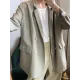 Loose Solid Color Casual Blazer Outwear Loose Solid Color Casual Blazer Outwear