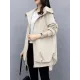 Casual Loose 4 Colors Pleated Zipper Hooded Long Sleeves Outwear Casual Loose 4 Colors Pleated Zipper Hooded Long Sleeves Outwear