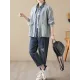 Casual False Two Loose Buttoned Contrast Color Split-Joint Lapel Collar Outerwear Casual False Two Loose Buttoned Contrast Color Split-Joint Lapel Collar Outerwear