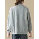 Casual False Two Loose Buttoned Contrast Color Split-Joint Lapel Collar Outerwear Casual False Two Loose Buttoned Contrast Color Split-Joint Lapel Collar Outerwear