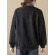 Casual False Two Loose Buttoned Contrast Color Split-Joint Lapel Collar Outerwear Casual False Two Loose Buttoned Contrast Color Split-Joint Lapel Collar Outerwear