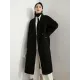 Office Belted Solid Color Notched Collar Wool Overcoat Office Belted Solid Color Notched Collar Wool Overcoat
