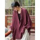 Vintage Batwing Sleeves Split-Joint Solid Color Outerwear Vintage Batwing Sleeves Split-Joint Solid Color Outerwear