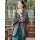 Vintage Batwing Sleeves Split-Joint Solid Color Outerwear Vintage Batwing Sleeves Split-Joint Solid Color Outerwear