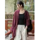 Vintage Batwing Sleeves Split-Joint Solid Color Outerwear Vintage Batwing Sleeves Split-Joint Solid Color Outerwear
