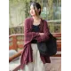 Vintage Batwing Sleeves Split-Joint Solid Color Outerwear Vintage Batwing Sleeves Split-Joint Solid Color Outerwear