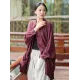 Vintage Batwing Sleeves Split-Joint Solid Color Outerwear Vintage Batwing Sleeves Split-Joint Solid Color Outerwear