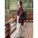 Vintage Batwing Sleeves Split-Joint Solid Color Outerwear Vintage Batwing Sleeves Split-Joint Solid Color Outerwear
