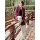 Vintage Batwing Sleeves Split-Joint Solid Color Outerwear Vintage Batwing Sleeves Split-Joint Solid Color Outerwear