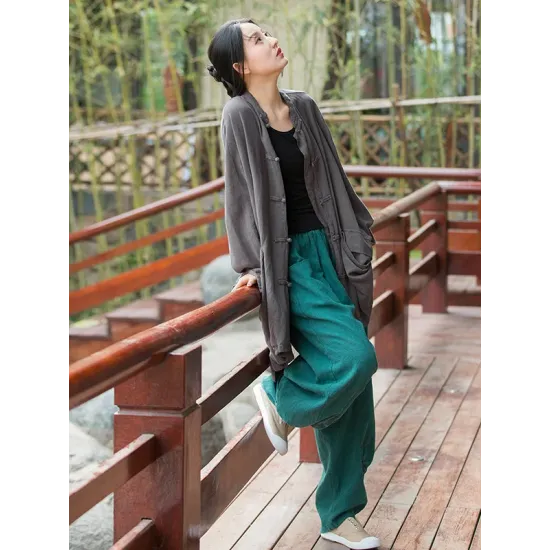 Vintage Batwing Sleeves Split-Joint Solid Color Outerwear Vintage Batwing Sleeves Split-Joint Solid Color Outerwear