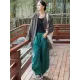 Vintage Batwing Sleeves Split-Joint Solid Color Outerwear Vintage Batwing Sleeves Split-Joint Solid Color Outerwear