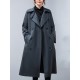 Loose Buttoned Notched Collar Trench Coat Loose Buttoned Notched Collar Trench Coat