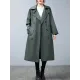 Loose Buttoned Notched Collar Trench Coat Loose Buttoned Notched Collar Trench Coat