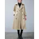 Loose Buttoned Notched Collar Trench Coat Loose Buttoned Notched Collar Trench Coat