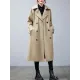 Loose Buttoned Notched Collar Trench Coat Loose Buttoned Notched Collar Trench Coat