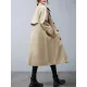 Loose Buttoned Notched Collar Trench Coat Loose Buttoned Notched Collar Trench Coat