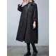Loose Buttoned Notched Collar Trench Coat Loose Buttoned Notched Collar Trench Coat