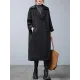Loose Buttoned Notched Collar Trench Coat Loose Buttoned Notched Collar Trench Coat