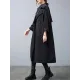 Loose Buttoned Notched Collar Trench Coat Loose Buttoned Notched Collar Trench Coat