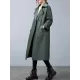 Loose Buttoned Notched Collar Trench Coat Loose Buttoned Notched Collar Trench Coat