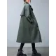 Loose Buttoned Notched Collar Trench Coat Loose Buttoned Notched Collar Trench Coat