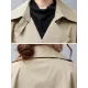 Loose Buttoned Notched Collar Trench Coat Loose Buttoned Notched Collar Trench Coat
