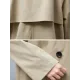 Loose Buttoned Notched Collar Trench Coat Loose Buttoned Notched Collar Trench Coat