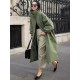 Solid Color Loose Elastic Waist Long Outwear Solid Color Loose Elastic Waist Long Outwear