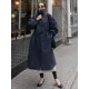 Solid Color Loose Elastic Waist Long Outwear Solid Color Loose Elastic Waist Long Outwear