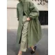 Solid Color Loose Elastic Waist Long Outwear Solid Color Loose Elastic Waist Long Outwear