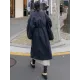 Solid Color Loose Elastic Waist Long Outwear Solid Color Loose Elastic Waist Long Outwear