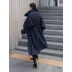 Solid Color Loose Elastic Waist Long Outwear Solid Color Loose Elastic Waist Long Outwear